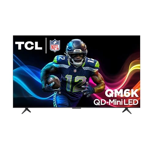 TCL 85" QM6K QD-Mini LED 4K TV | 144Hz, Onkyo Audio, Google TV