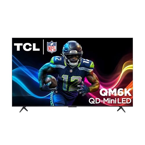 TCL 65" QM6K QD-Mini LED TV: 144Hz, Onkyo, Google TV (2025)