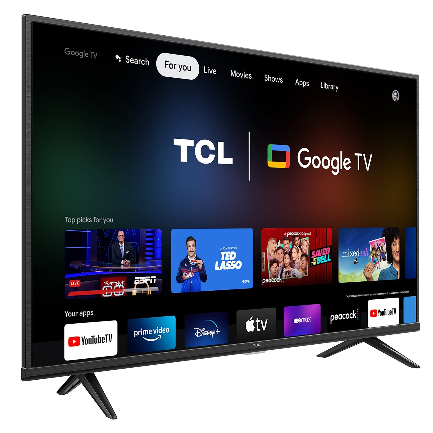 TCL 43S446 4K Google TV: HDR, Smart Streaming, 2022