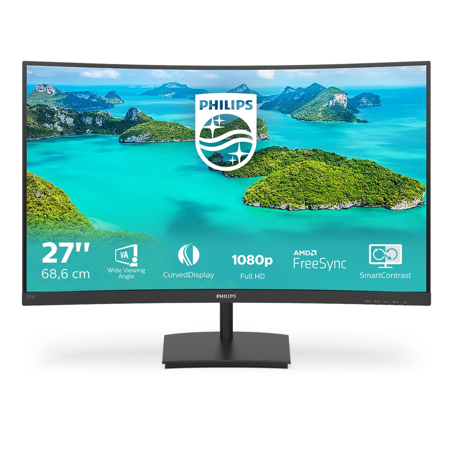 Philips 27" 271E1SCA VA Monitor, 68.58cm, W128229854