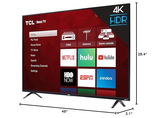 TCL 55" 4K UHD Smart TV | Roku, 2019 Model, LED Display