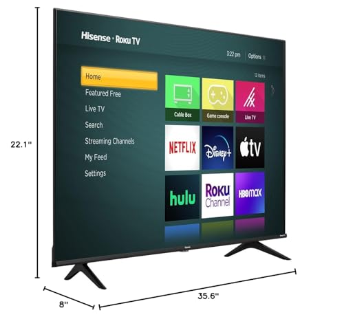 Hisense 40-Inch Class H4 Series LED Roku Smart TV with Alexa Compatibility (40H4F, 2020 Model)