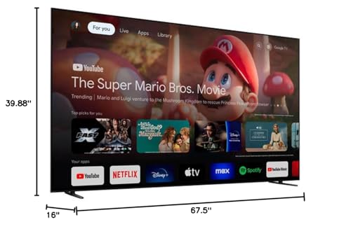 Sony 77" BRAVIA 8 OLED 4K UHD Smart Google TV – 2024 Model