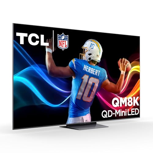 TCL 75" QM8K QD-Mini LED 4K TV | 144Hz, 288Hz VRR, Google TV (2025)