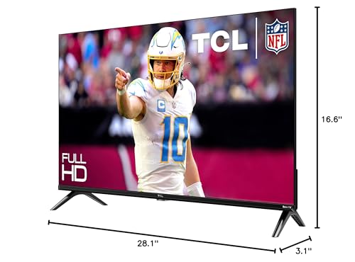 TCL 32" S3 FHD Smart TV | Roku, Alexa & Google Compatible, 2023