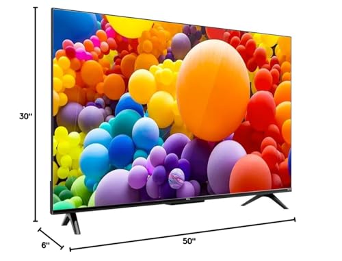 Renewed TCL 50" 4K Roku TV + Wall Mount | Alexa & AirPlay