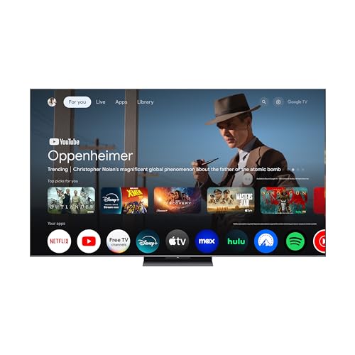 TCL 65" QM8K QD-Mini LED 4K TV | 144Hz, 288Hz VRR, Google TV (2025)