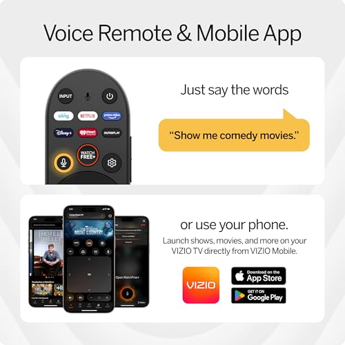 VIZIO 43-inch 4K UHD LED Smart TV w/Dolby Vision HDR, WiFi 6, Bluetooth Headphone Capable, Apple AirPlay, Google Cast Built-in (V4K43M-08, New)