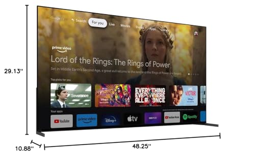 Sony BRAVIA XR A95L 55" QD-OLED 4K HDR Smart TV (2023) Bundle with HDMI Cables & 26-Month Protection