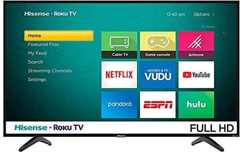 Hisense 40" LED Smart TV 1080p: DTS Sound, Game Mode, Alexa, Google Assistant, Renewed