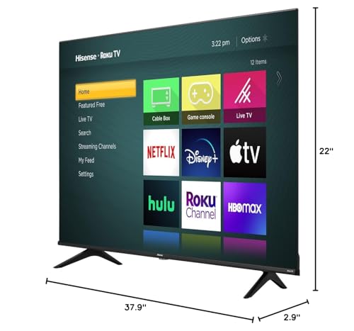 Hisense 43-Inch Class R6 Series 4K UHD Smart Roku TV with Alexa Compatibility, Dolby Vision HDR, DTS Studio Sound, Game Mode (43R6G)