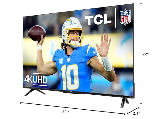 TCL 43" S4 4K Smart TV | Roku, Dolby Vision/Atmos, 2023 Model
