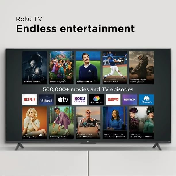 Renewed TCL 43" 4K UHD Smart TV | Roku, HDR, Voice Assist