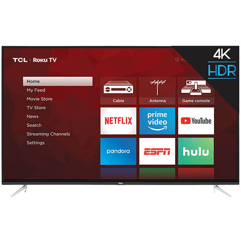 TCL 65" 4K UHD Smart TV | Roku, LED LCD, 64.5" Viewable