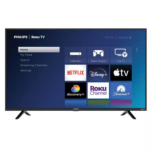Philips 40" Full HD Roku Smart TV – 1080p, Voice Control, Airplay & 300+ Free Channels