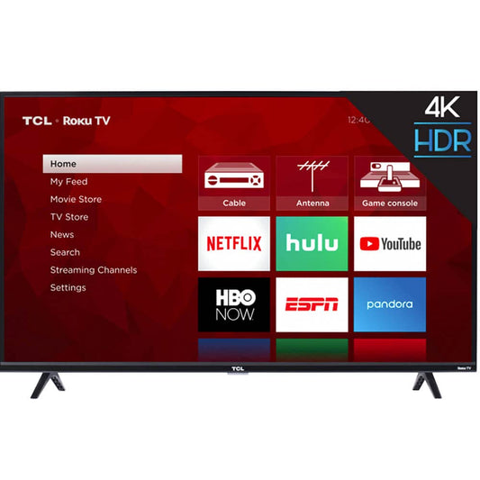TCL 55" 4K UHD Smart TV | Roku, LED LCD, 54.6" Viewable