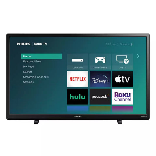 Philips 32" 720p HD LCD Smart TV, Google Assistant, HDMI, Renewed