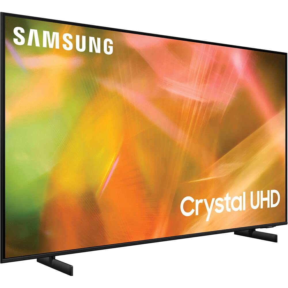 Samsung 43" UN43AU8000FXZA Crystal 4K UHD Smart LED TV – Bundle with 1-Year CPS Protection
