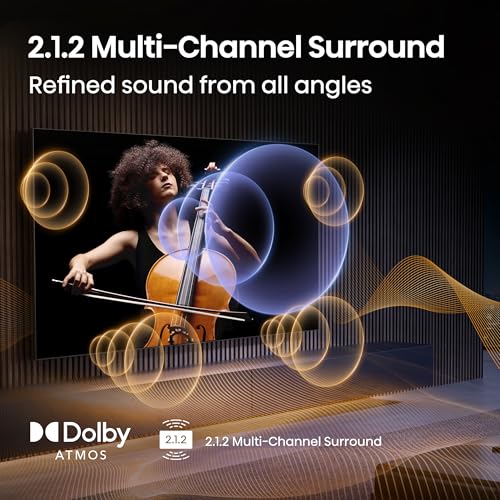 Hisense 55" Class U7 Mini-LED ULED 4K UHD Google Smart TV (55U75QG, 2025 Model) - QLED, Native 165Hz, VRR 288, Up to 3000 Nits, HDR10+, Dolby Vision IQ · Atmos, IMAX Enhanced, 2.1.2 Ch Surround