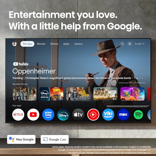 Hisense 65" Class U7 Mini-LED ULED 4K UHD Google Smart TV (65U75QG, 2025 Model) - QLED, Native 165Hz, VRR 288, Up to 3000 Nits, HDR10+, Dolby Vision IQ · Atmos, IMAX Enhanced, 2.1.2 Ch Surround