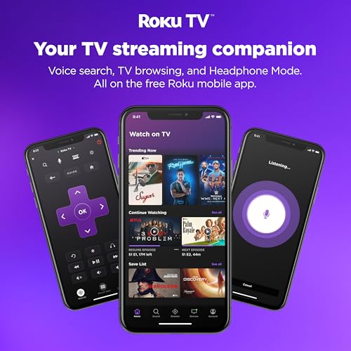 Hisense 32-Inch Class A4 Series HD 720p Smart Roku TV with Alexa Compatibility (32A4HNR) - Dolby Audio, Slim Bezel Design, Google Assistant