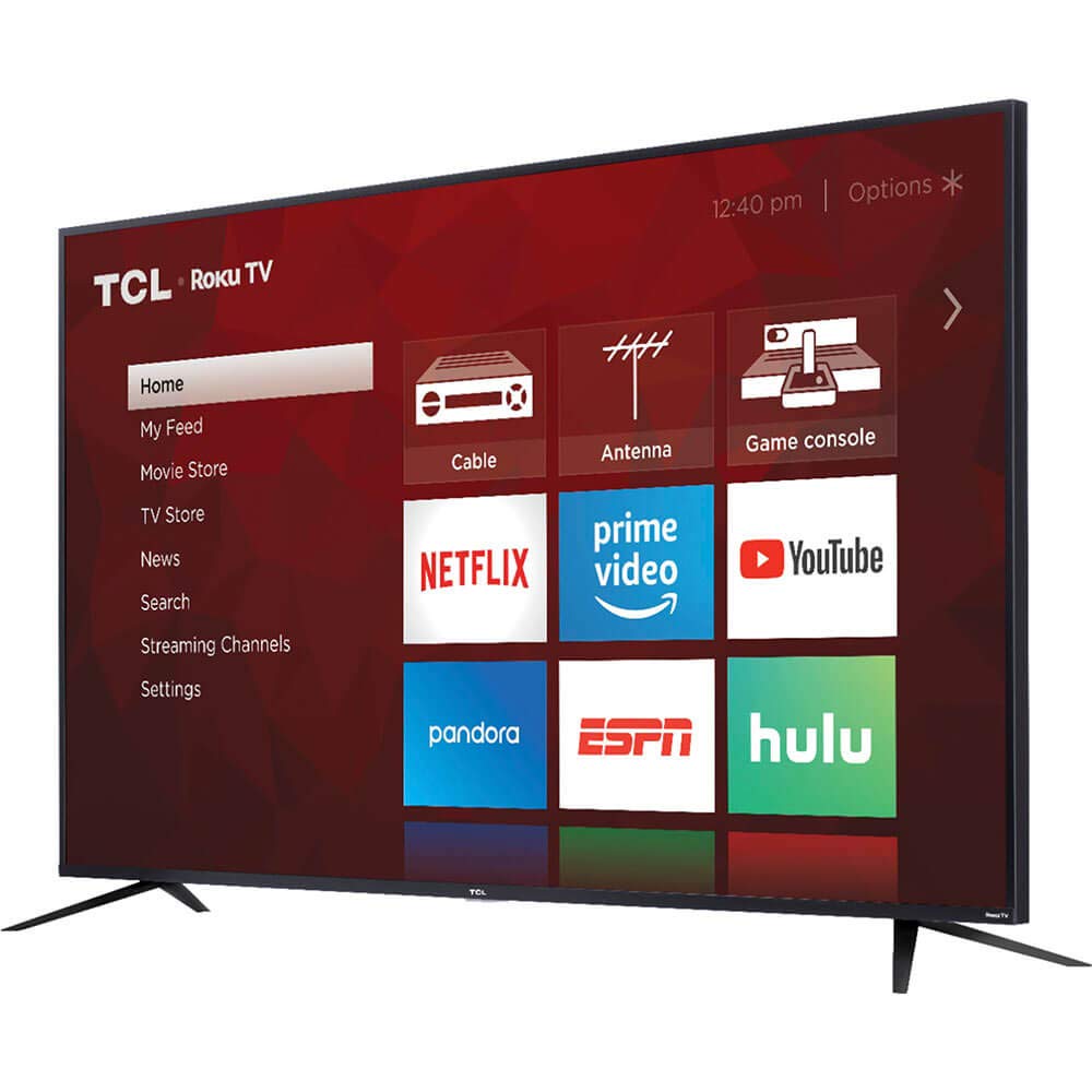 TCL 65" 4K UHD Smart TV | Roku, HDR, 2021 Model