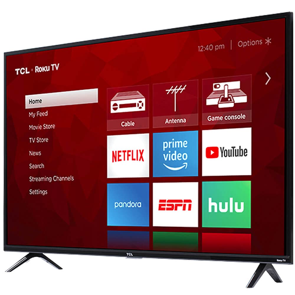 TCL 55" 4K UHD Smart TV | Roku, LED LCD, 54.6" Viewable