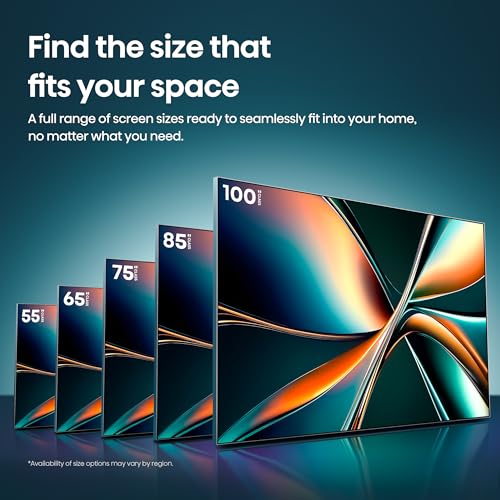 Hisense 55" Class U6 Series Mini-LED 4K UHD Smart Fire TV (55U65QF, 2025 Model) - QLED, Native 144Hz, HDR10+, Dolby Vision IQ, Dolby Atmos, Game Mode Pro, ALLM, Alexa Built in, Black