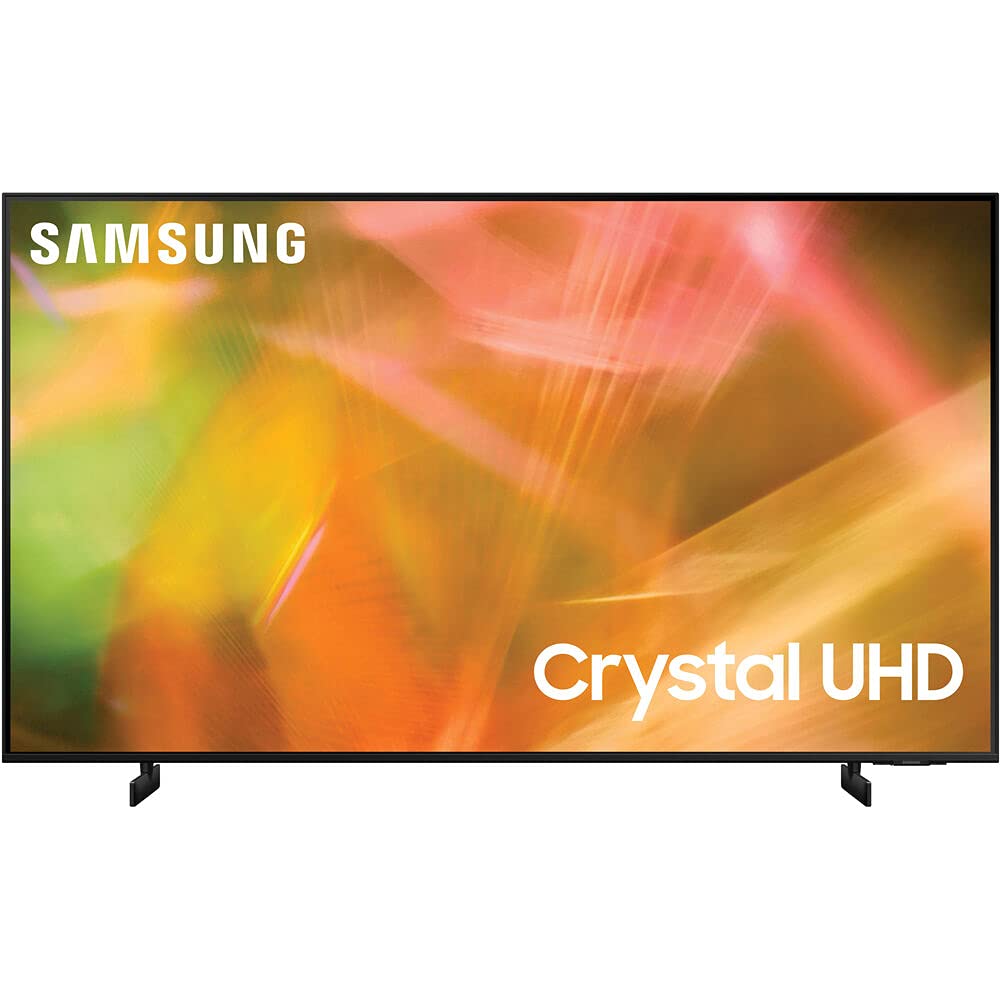Samsung 43" UN43AU8000FXZA Crystal 4K UHD Smart LED TV – Bundle with 1-Year CPS Protection