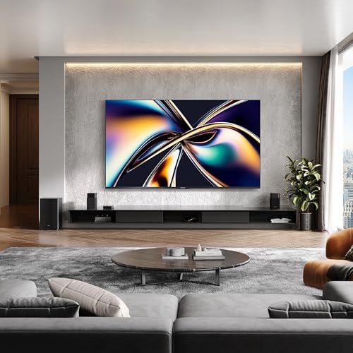 Hisense 85" Class U6 Series Mini-LED 4K UHD Smart Fire TV (85U65QF, 2025 Model) - QLED, Native 144Hz, HDR10+, Dolby Vision IQ, Dolby Atmos, Game Mode Pro, ALLM, Alexa Built in, Black