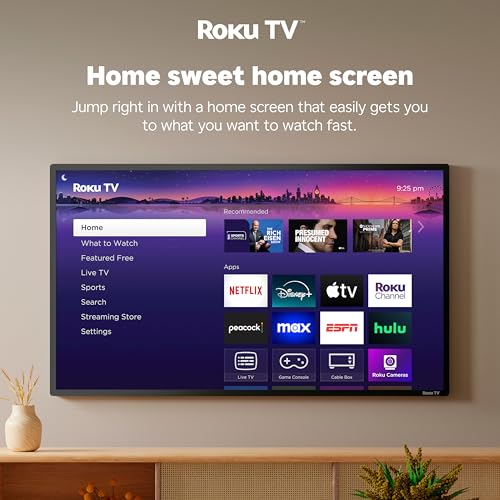 Hisense 40-Inch Class A4 Series FHD 1080p Smart Roku TV with Alexa Compatibility (40A4NR) - Dolby Audio, Slim Bezel Design, Google Assistant