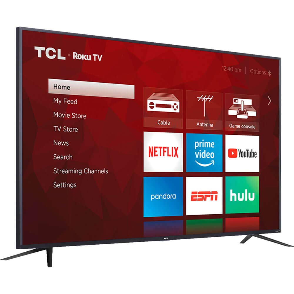 TCL 65" 4K UHD Smart TV | Roku, HDR, 2021 Model