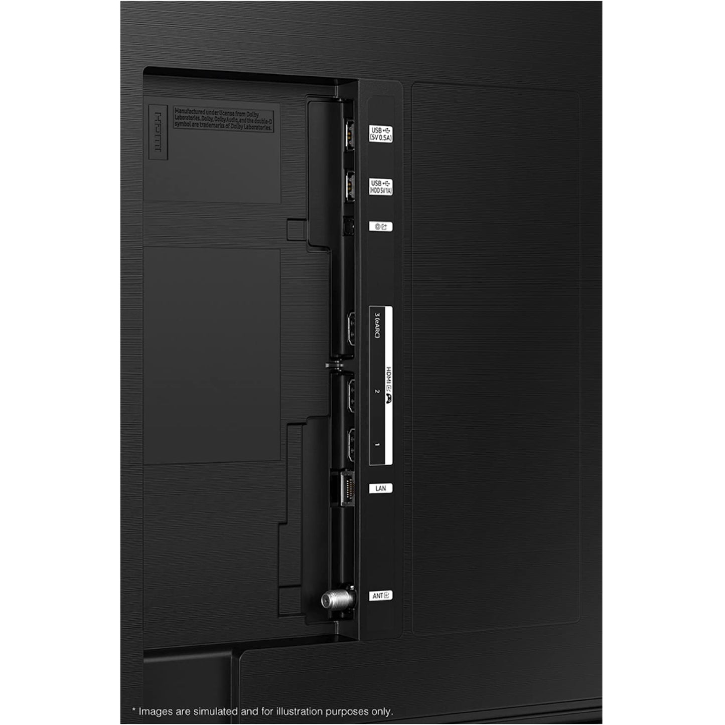 Samsung 43" UN43CU8000FXZA Crystal UHD 4K Smart TV – Dolby & 2-Year Amber Protection (2023)