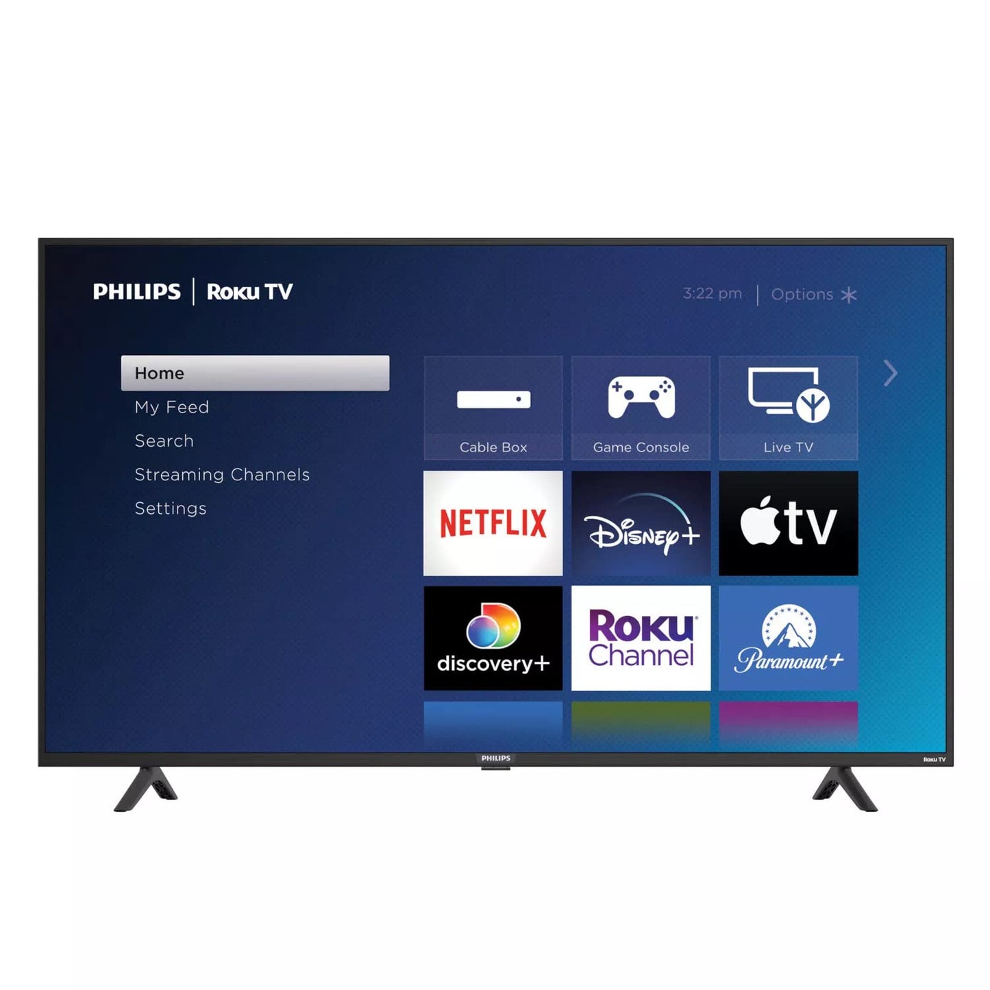 Philips 55" 4K UHD HDR Roku Smart TV – Voice Control, Airplay & 300+ Free Channels