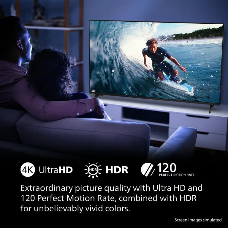 Philips 43" 4K UHD Smart Google TV – HDR10, Game Mode, Chromecast & Google Assistant (Refurb)