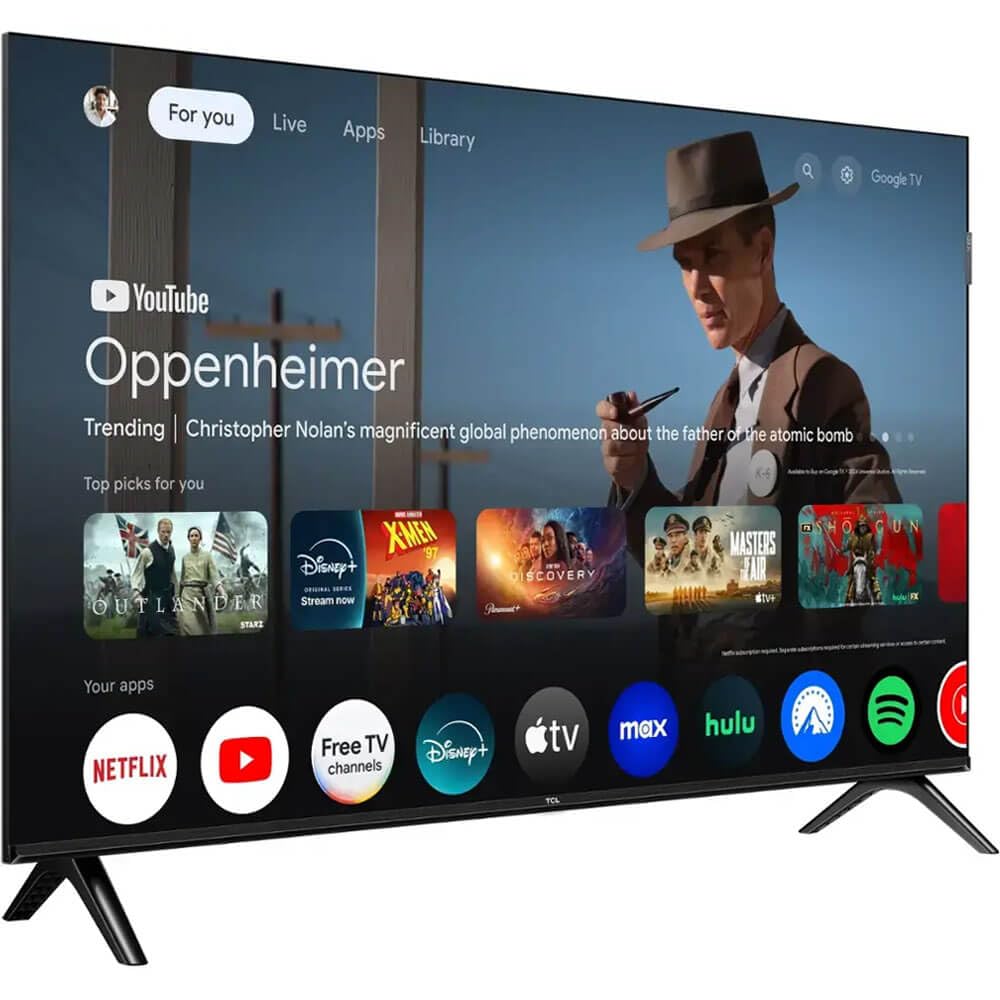 TCL 32" QLED FHD TV Bundle: Google TV, HDR10 & Protection Plan