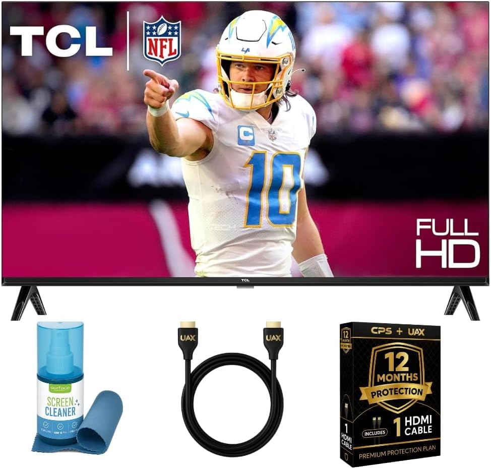 TCL 32" FHD Google TV Bundle: 1YR Protection & Accessories