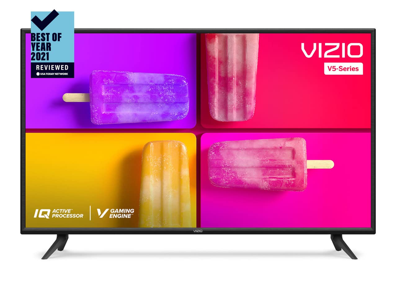 VIZIO 43-Inch V-Series 4K UHD LED Smart TV with Voice Remote, Dolby Vision, HDR10+, Alexa Compatibility, V435-J01, 2022 Model