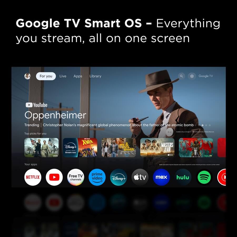 TCL 40" QLED FHD TV Bundle: Google TV, HDR10 & Protection Plan