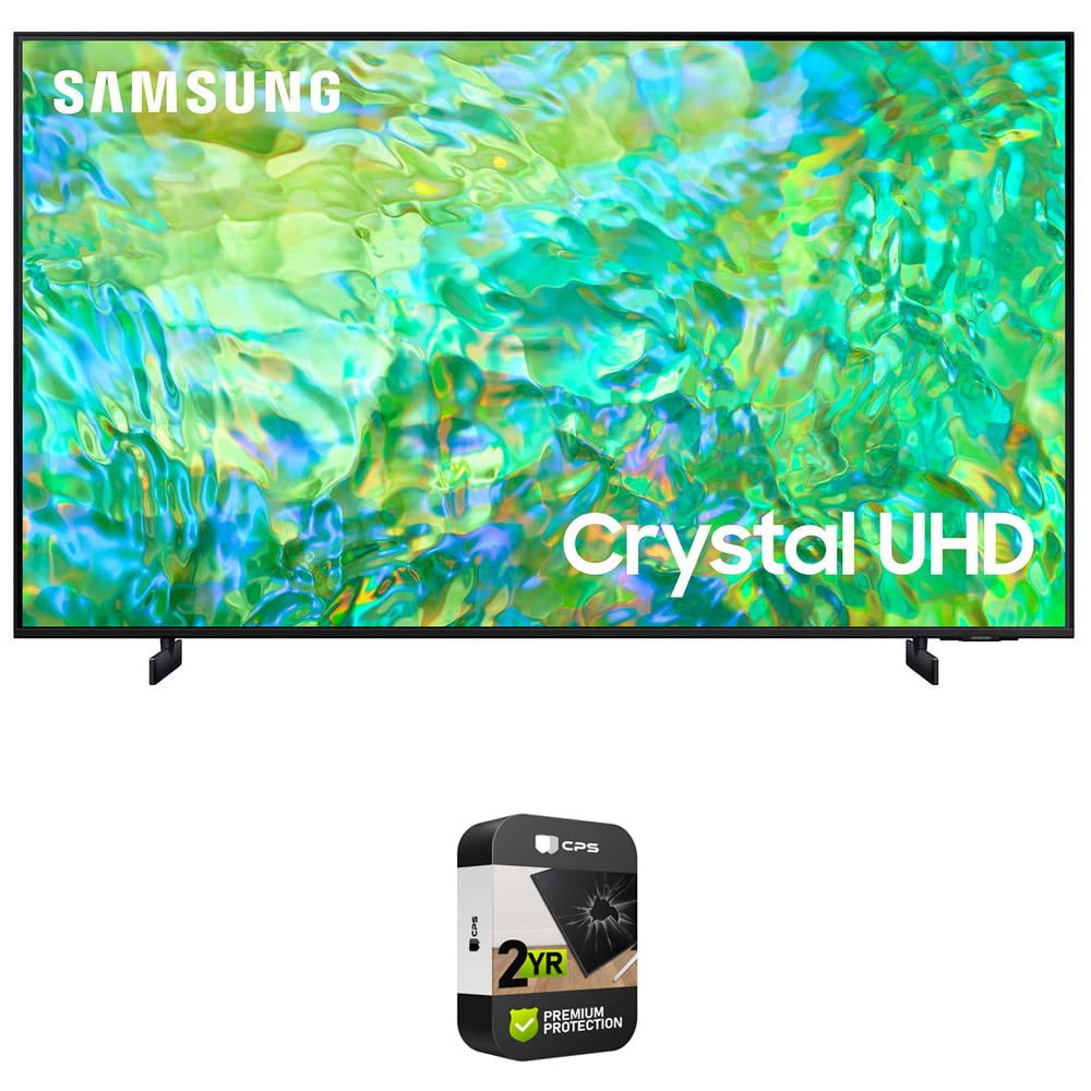 Samsung 55" UN55CU8000 Crystal UHD 4K Smart TV – Bundle with 2-Year CPS Protection (2023)