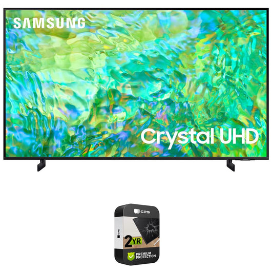 Samsung 55" UN55CU8000 Crystal UHD 4K Smart TV – Bundle with 2-Year CPS Protection (2023)