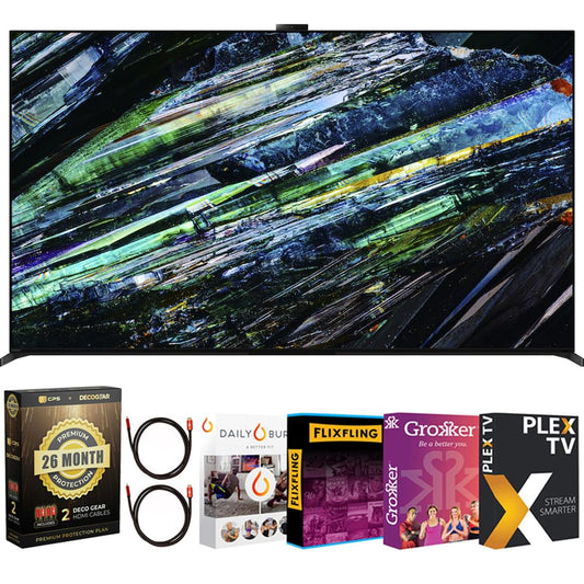 Sony BRAVIA XR A95L 55" QD-OLED 4K HDR Smart TV (2023) Bundle with HDMI Cables & 26-Month Protection