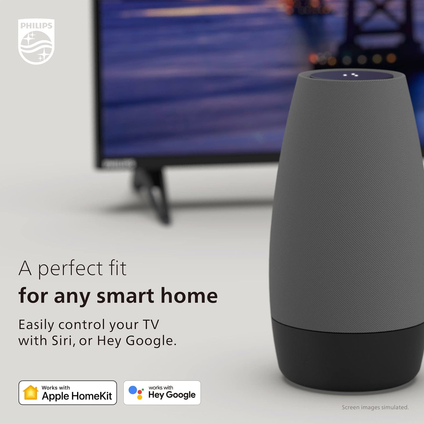 Philips 40" Full HD Roku Smart TV – 1080p, Voice Control, Airplay & 300+ Free Channels