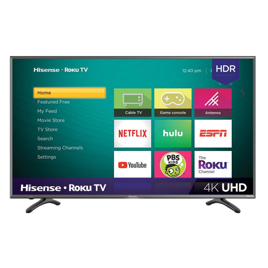 Hisense 43" R7E 4K Roku Smart LED TV: HDR, Motion Rate 120, Alexa, 2019 Model[](https://www.amazon.com/Hisense-43R7E-43-inch-Ultra-Smart/dp/B07HR1J1F2)