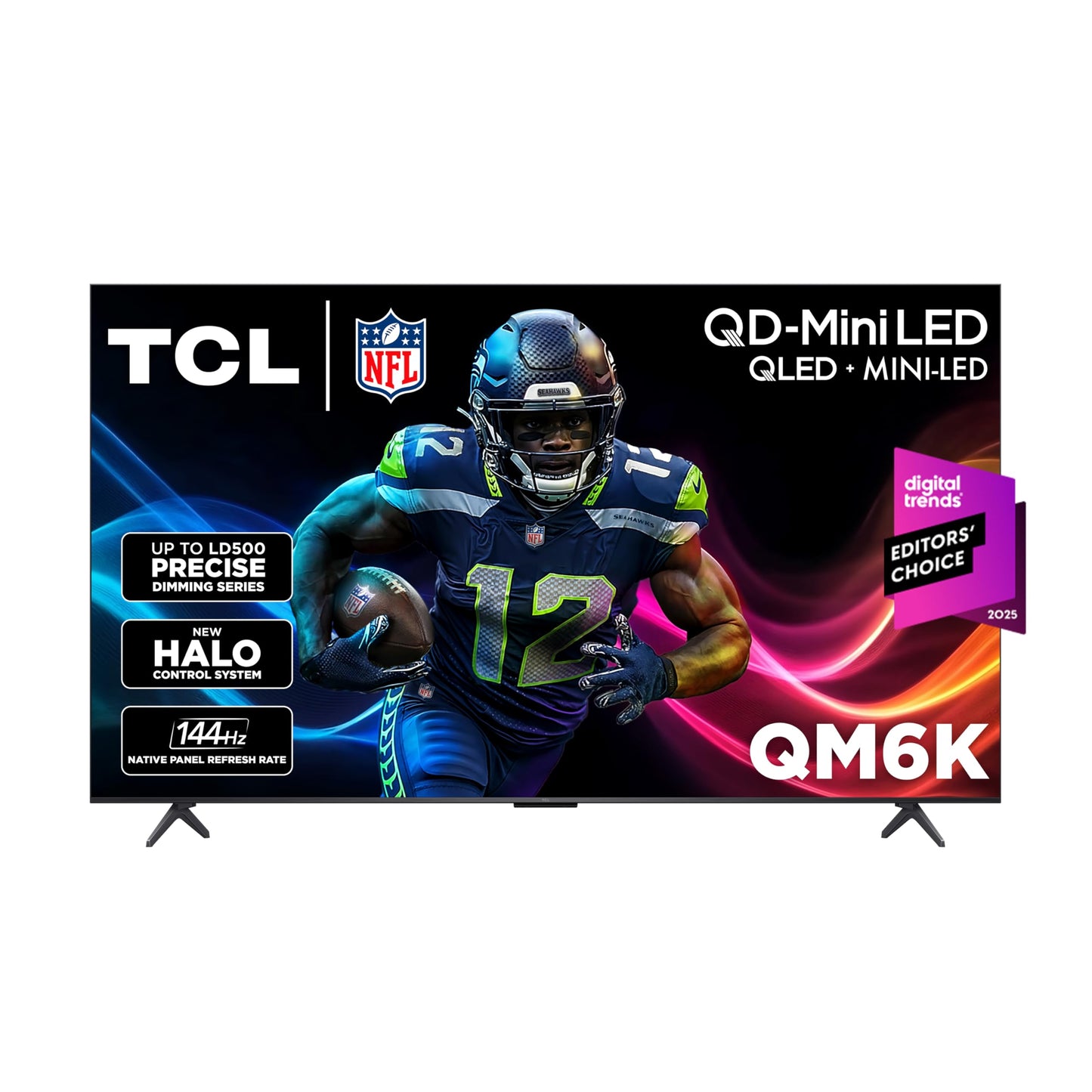TCL 65" QM6K QD-Mini LED 4K TV | 144Hz, Onkyo Audio, Google TV