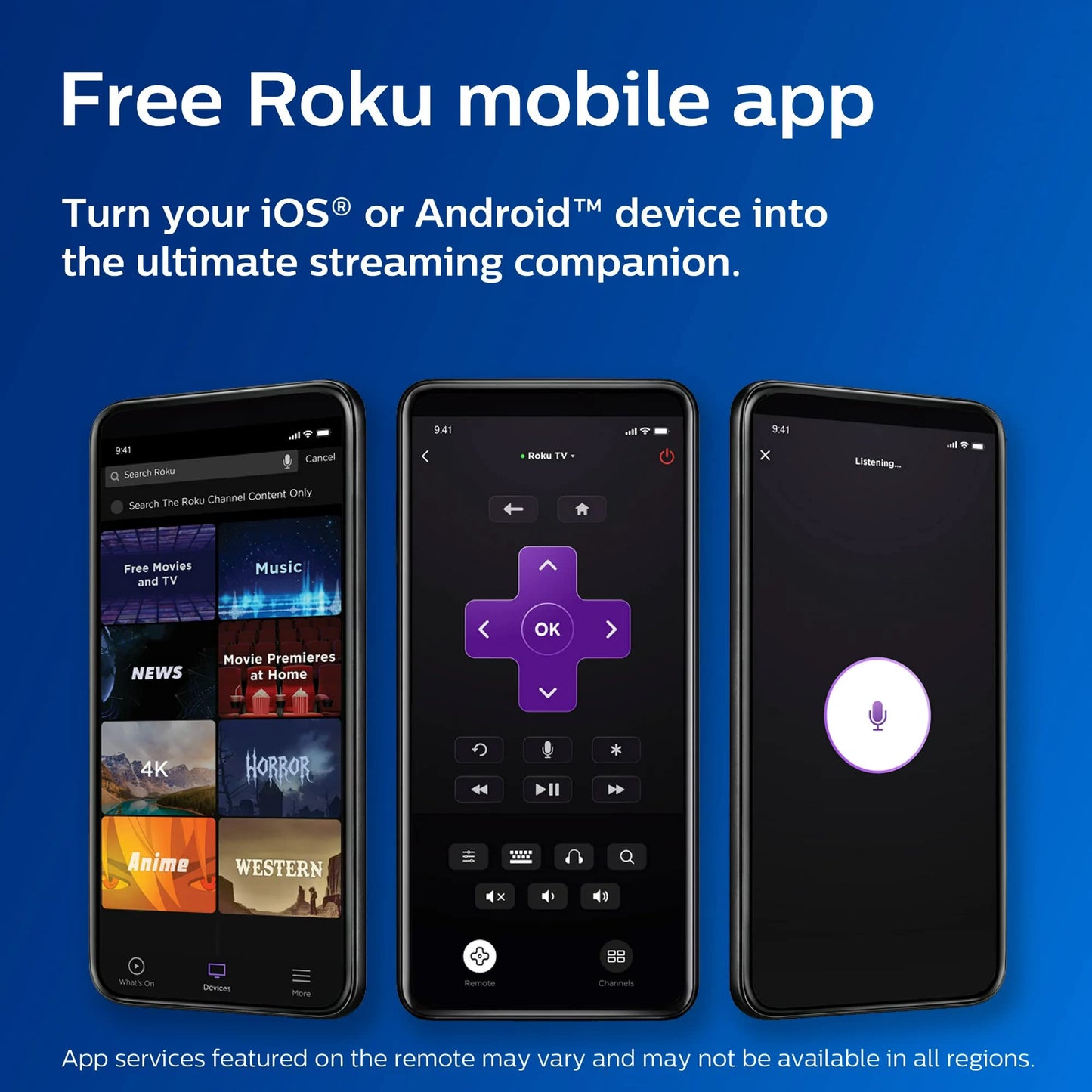 Philips 40" Full HD Roku Smart TV – 1080p, Voice Control, Airplay & 300+ Free Channels