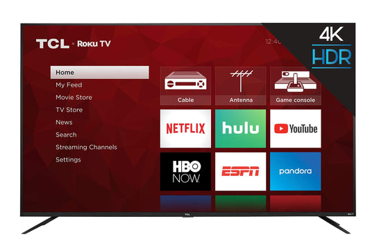 TCL 75" 4K UHD Smart TV | Roku, HDR, 2019 Model