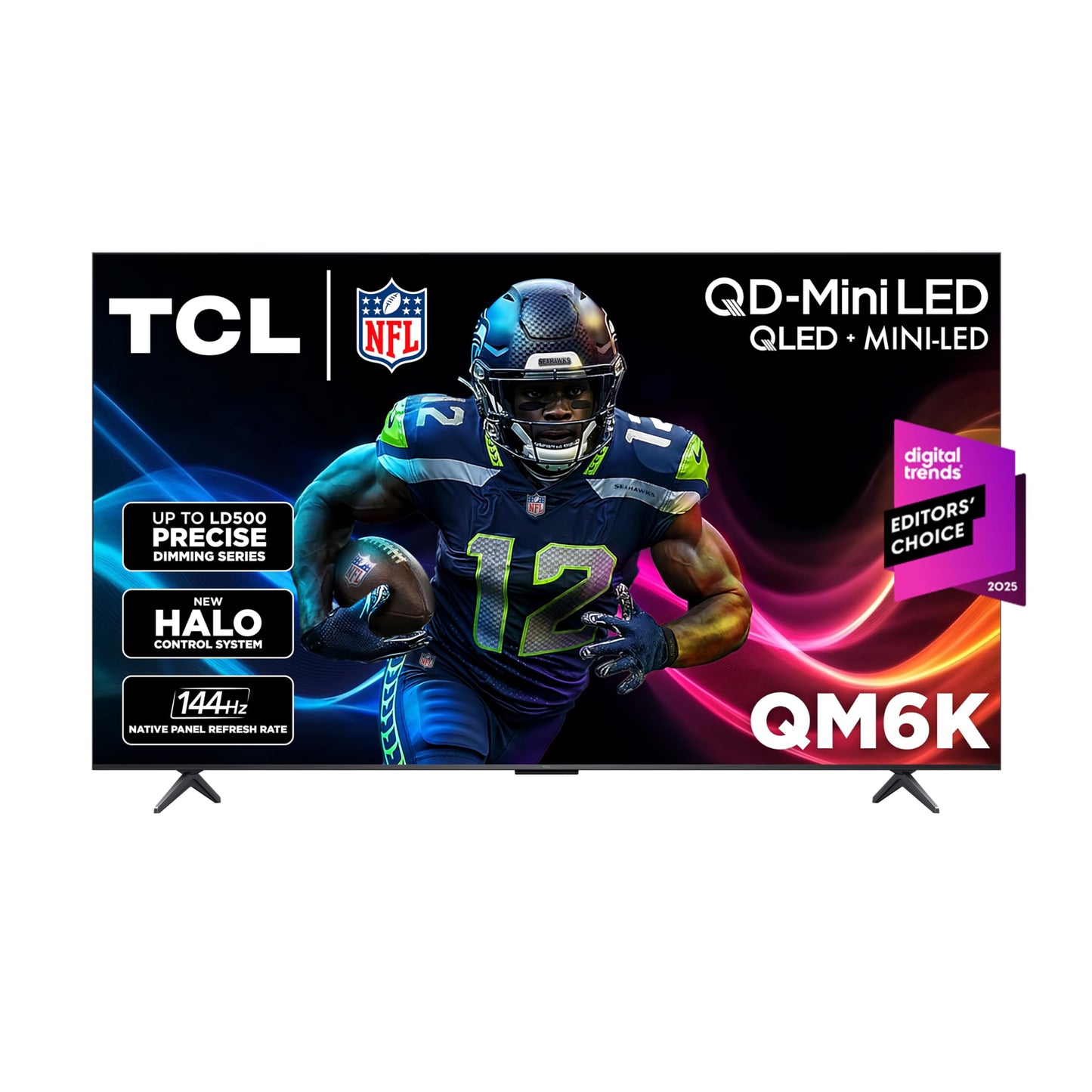 TCL 85" QM6K QD-Mini LED 4K TV | 144Hz, Onkyo Audio, Google TV