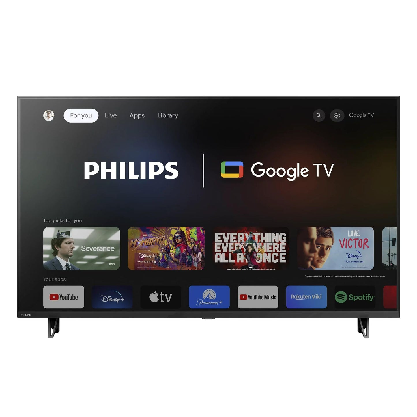 Philips 43" 4K UHD Smart Google TV – HDR10, Game Mode, Chromecast & Google Assistant (Refurb)