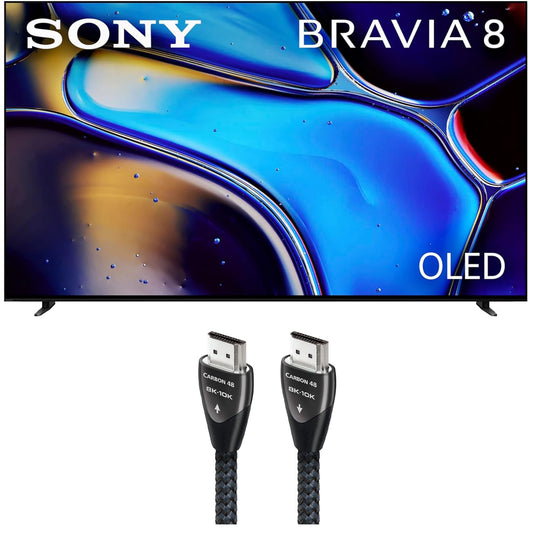 Sony 77" IMAX Enhanced Bravia OLED 4K HDR Google TV with AudioQuest 48 HDMI Cable (2024)